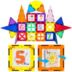 PicassoTiles Educational Set Magnetic Building Tiles with Unique Shapes