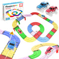 PicassoTiles Magnetic Tiles Race Track Car Thrilling Toy Playset