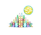 PicassoTiles 60 pcs Mini Magnetic Tiles Magnet Toys Travel-Friendly