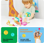 PicassoTiles Magnet Tiles Building Block Travel Size Magnetic Marble