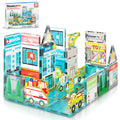 PicassoTiles Metro City Hospital Magnetic Tile Building Set with 8
