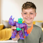Heroes of Goo Jit Zu Meteor Madness, Stretchy Battle Cacticus Collectible Action Figure, with Unique Crunchy Goo Filling & Thunder Spear, Tactile Sensory Toy That Stretches Up to 3X Its Size