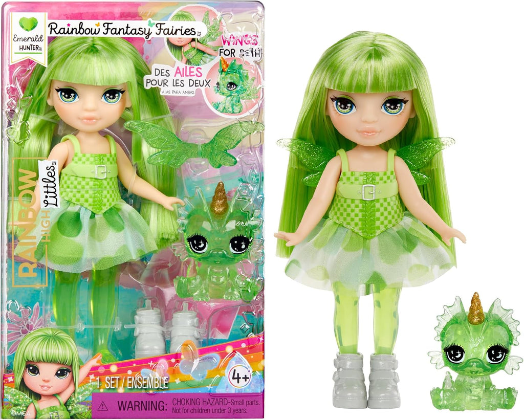 Rainbow High Littles Rainbow Fantasy Fairies & Pet - Opal, Rainbow - Small 14cm Doll &