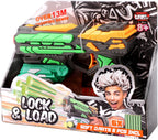 Hip Shot Lock & Load Compact Dart Handgun for Kids, Includes 6 Darts, Quick Reload
