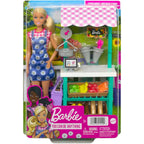 Barbie Careers Playset, Farmers Market Set with Blonde Fashion Doll, Furniture & Accessories Blonde Multicolor