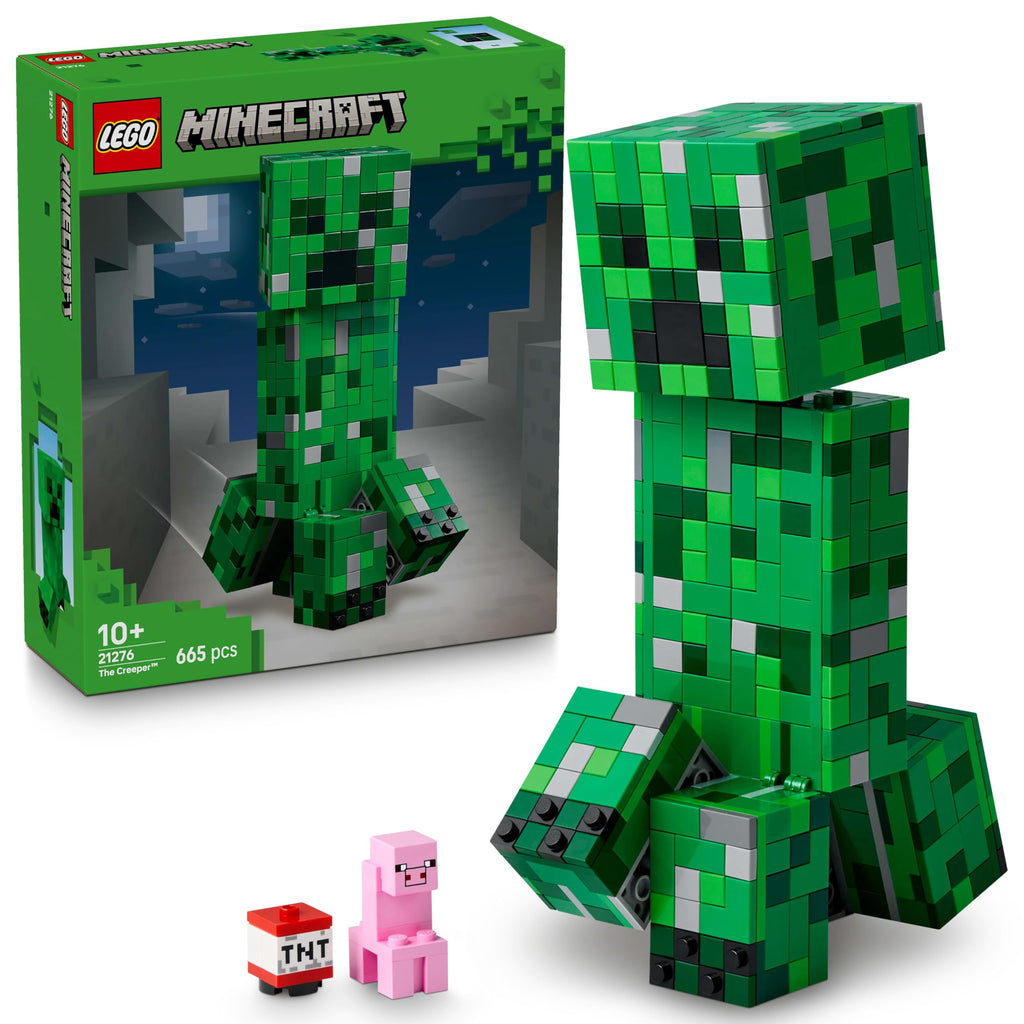 Lego 21276 Minecraft Creeper Toy, Birthday Gift, Blocks, Boys, Girls, Children, 10, 11, 12, Elementary Students, Micra, Minecraft Goods, Game, Competition, Robot