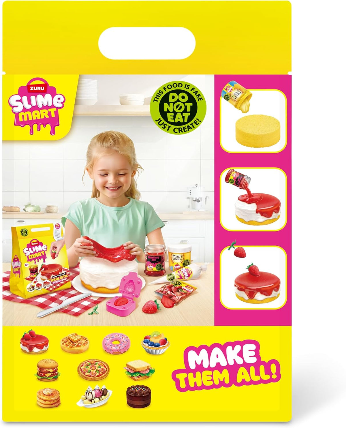 S001-EUR-SLIME MART-SMALL SHOPPING BAG- SERIES 1-STRAWBERRY CHEESECAKE