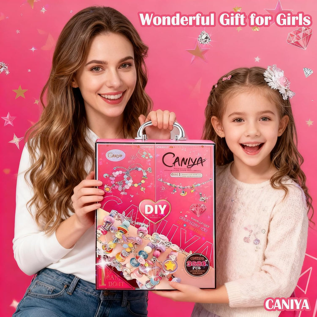 CANIYA 3688PCS Charm Beads Bracelet Making Kit for Girls, 6