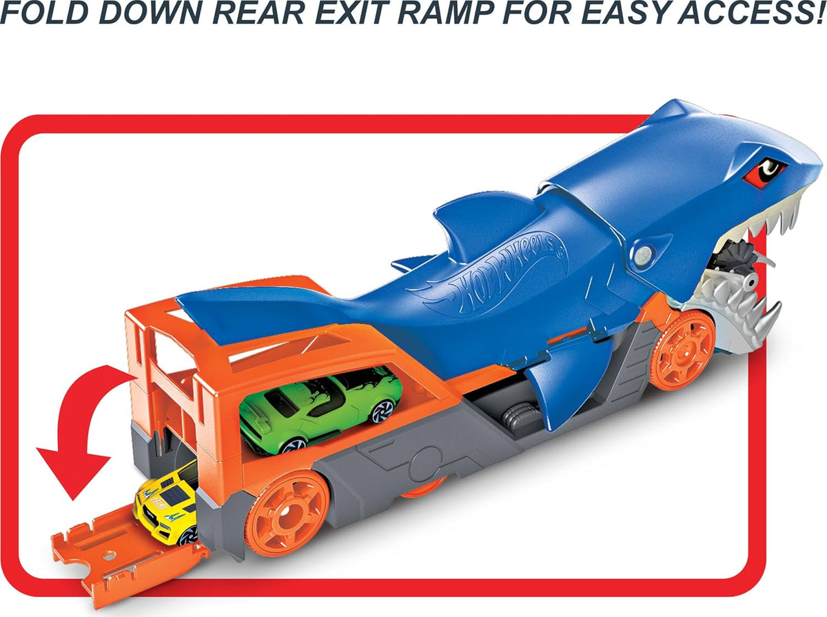 Hot Wheels Shark Chomp Transporter Playset with One 1
