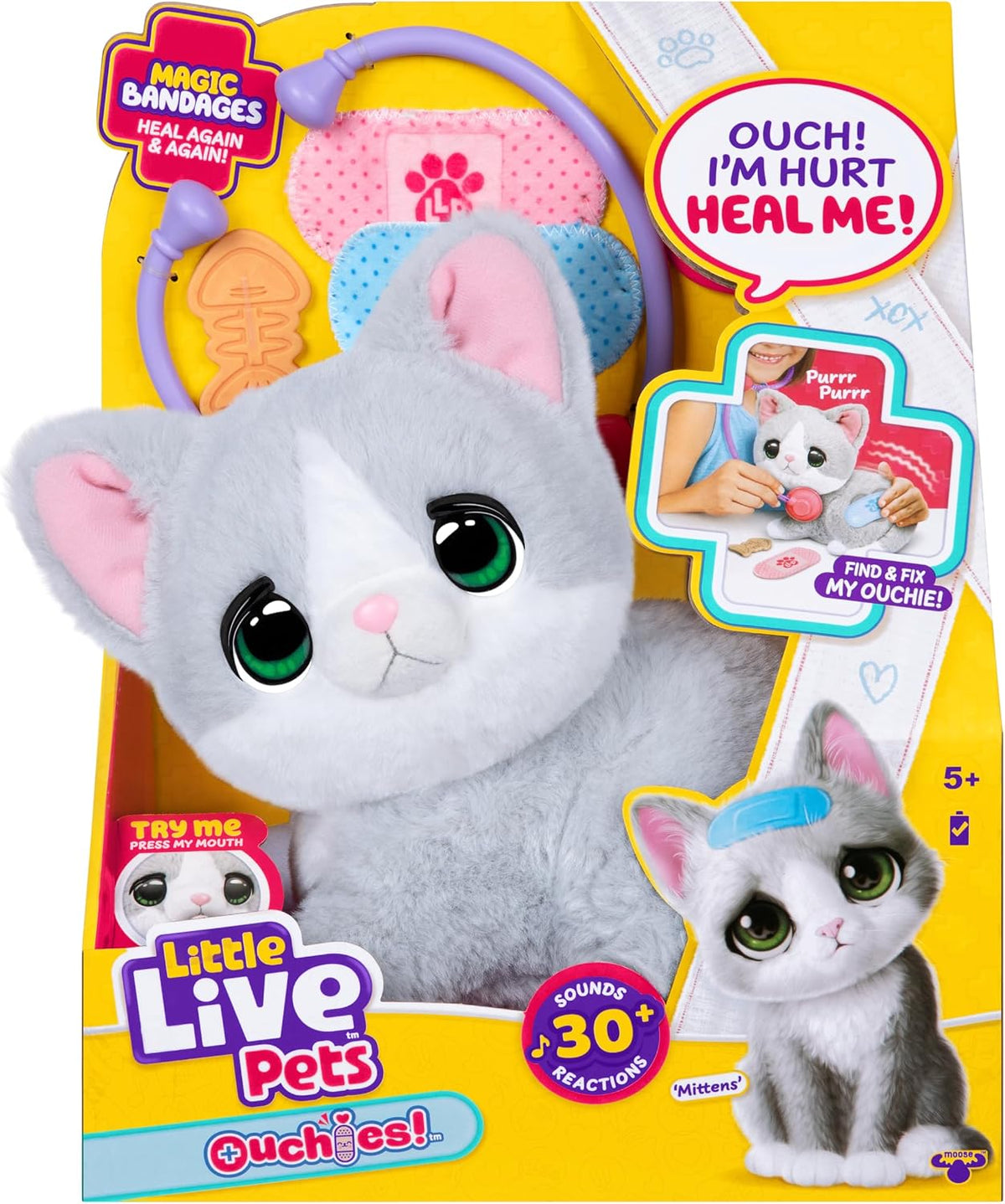 LITTLE LIVE PETS OUCHIES SINGLE PACK MITTENS (KITTY)