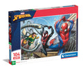 Clementoni - Marvel Spider-Man Supercolor Spider-Man-104 Pieces Children 6 Years, Cartoon Jigsaw Puzzles, Made in Italy, Multicoloured, 25778