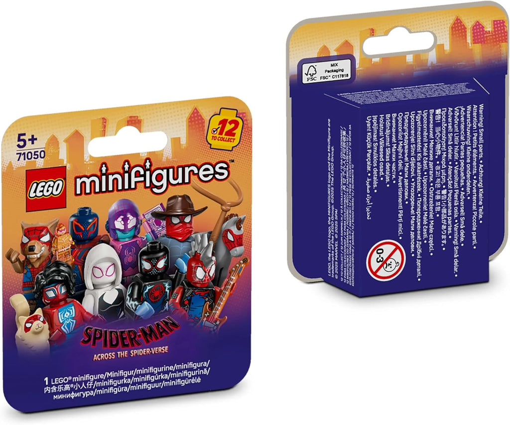 LEGO Minifigures Spider-Man: Across the Spider-Verse - Get 1 of 12 Collectible Toys with Accessories - Gift for 5+ Year