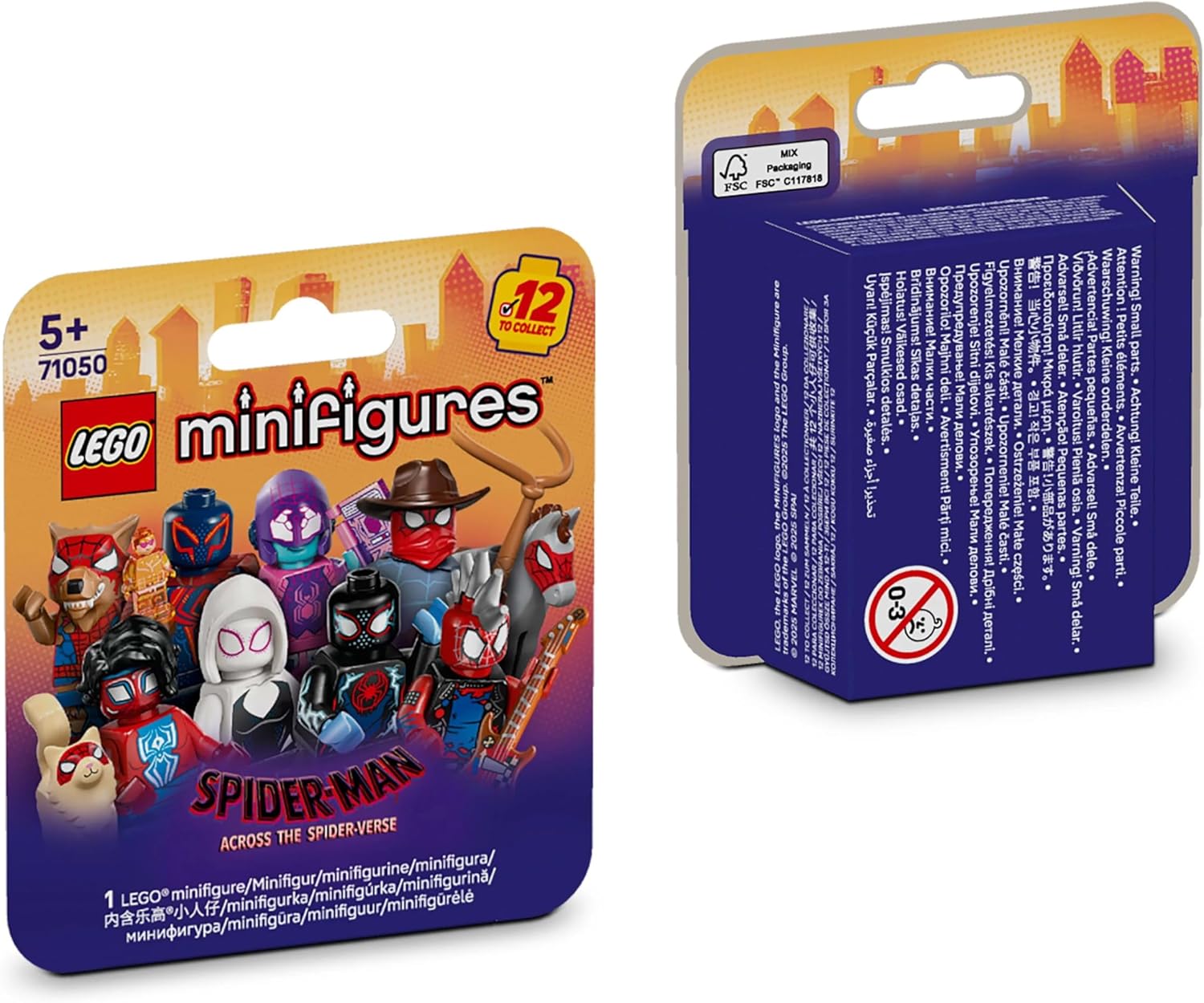 LEGO Minifigures Spider-Man: Across the Spider-Verse - Get 1 of 12 Collectible Toys with Accessories - Gift for 5+ Year