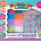 Rainbow Loom: Beadmoji Deluxe - DIY Rubber Band & Bead Bracelet Kit - Includes 2200 Bands
