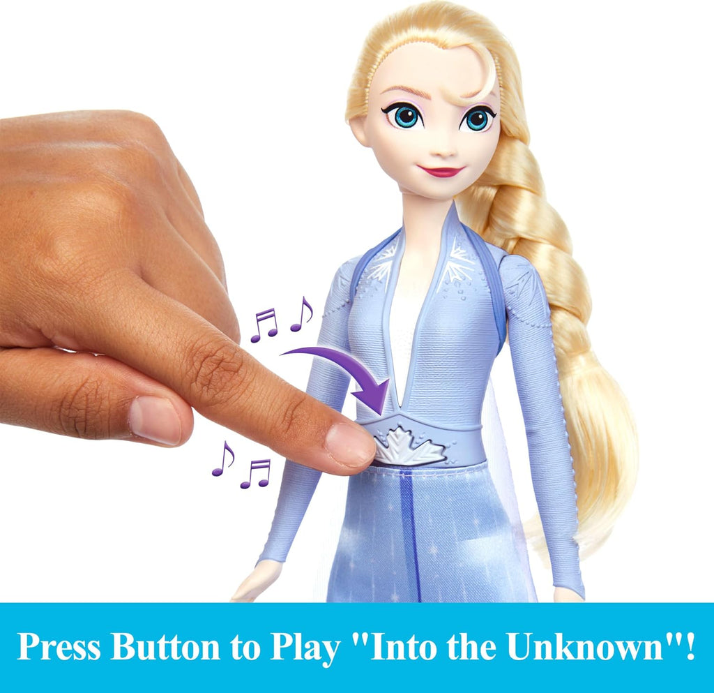 Mattel Disney Frozen Elsa Singing Fashion Doll, Singing Adventure in Signature Clothing