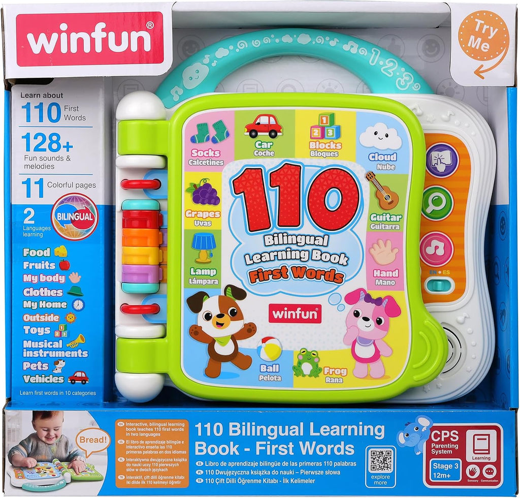 Winfun 110 Bilingual Learning Book - First Words 12M+ toy