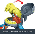Hot Wheels City Shark Chomp Beach Playset & 1:64 Scale Toy Car