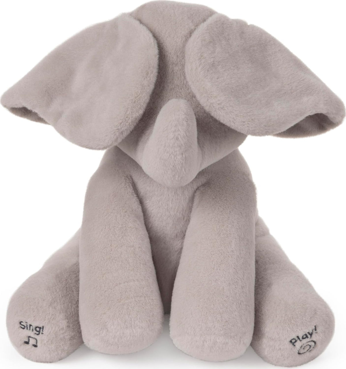 GUND Animated Flappy the Elephant Stuffed Animal Plush, Grey, 30.5 cm