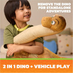 PAW PATROL: The Dino Movie Rocky's Megasaurus Transport Vehicle, Push Button Inflatable