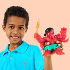 Heroes of Goo Jit Zu Goo Sea | Super Squishy, Goo Filled Toy Graplock Action Figure Hero Pack | with Color Changing Face That Reveals His