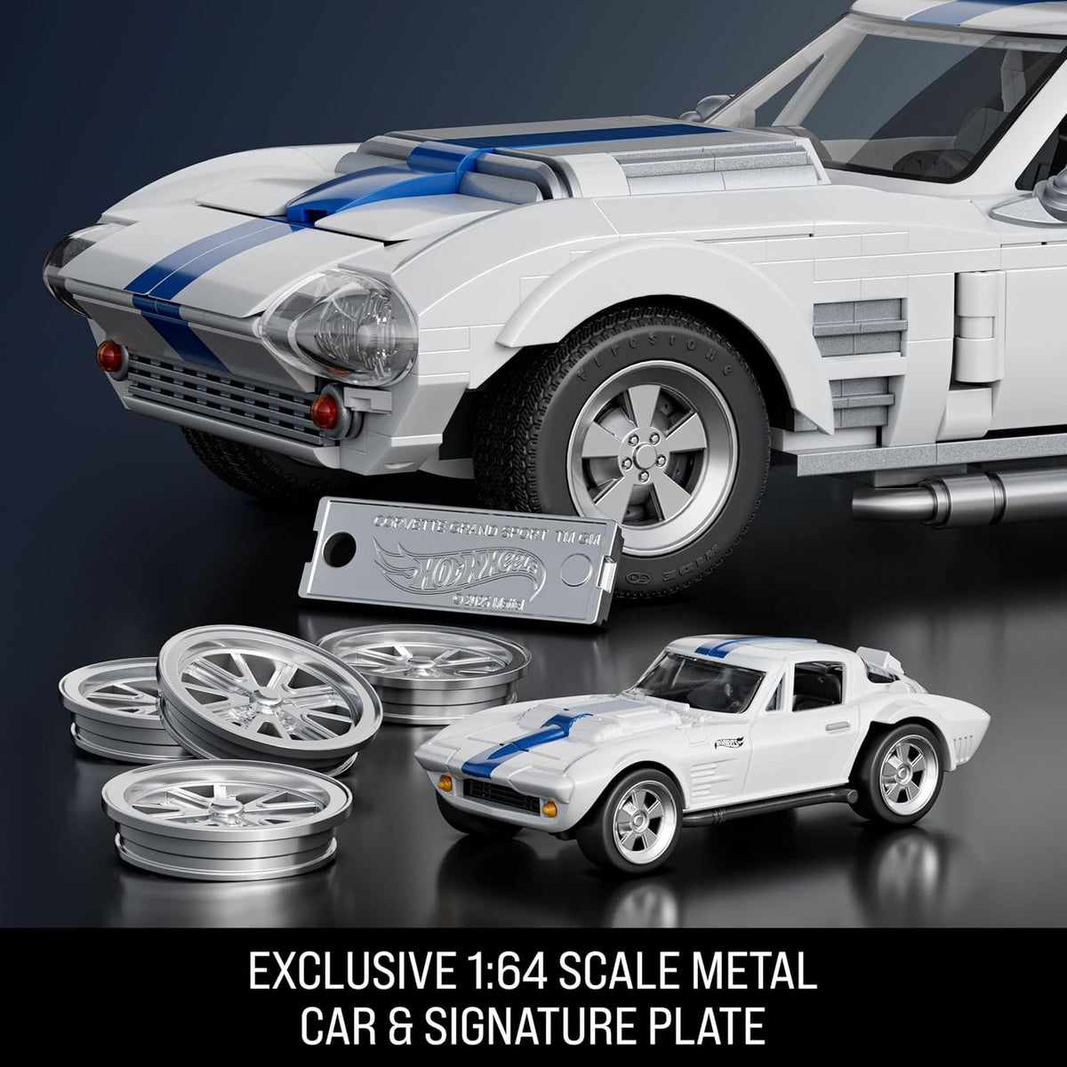 Mattel Brick Shop Hot Wheels Elite Corvette Grand Sport