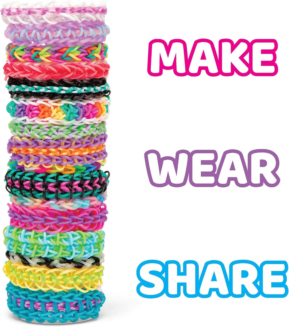 Rainbow Loom® MEGA Combo Set, Features 7000+ Colorful Rubber Bands, 2 Step-by-Step