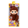 Little Live Pets Baby Monkey Minis – Chikki Cherry. Interactive Pet Toy. 20+ Sounds & Reactions. Soft Brown Fur. 7.4" Tall. Super Realistic. Feed, Nurture, React. Grippy Hands & Feet. Collect All 3