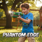 Hip Shot Phantom Edge Manual Dart Blaster for Kids, Includes 6