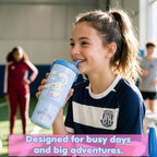 Trend Cinnamoroll Sanrio Insulated Tumbler 850ml, Stainless Steel Water Bottle with Straw