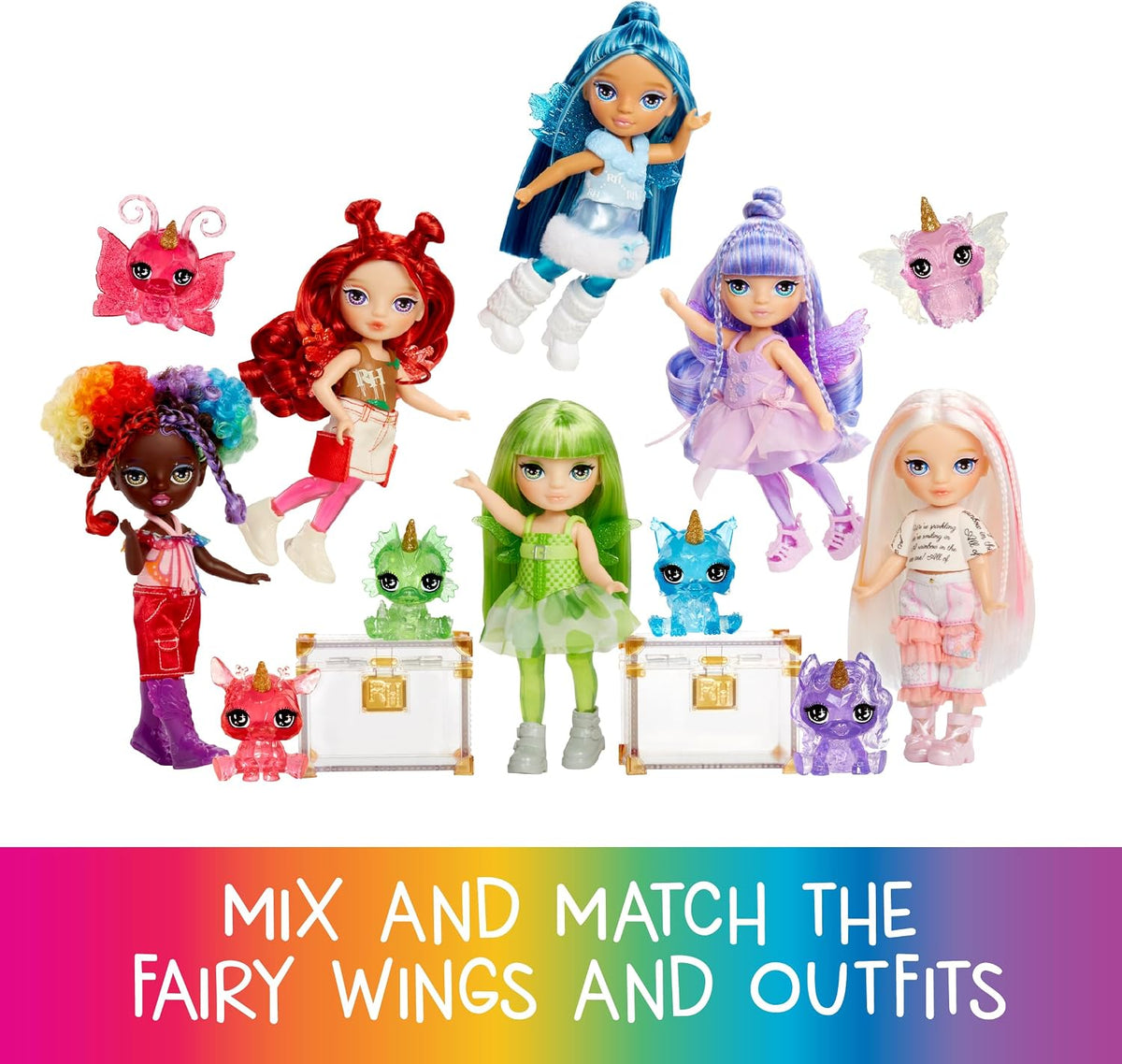 RAINBOW HIGH Littles Rainbow Fantasy Fairies & Pet