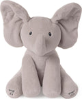 GUND Animated Flappy the Elephant Stuffed Animal Plush, Grey, 30.5 cm