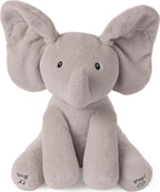 GUND Animated Flappy the Elephant Stuffed Animal Plush, Grey, 30.5 cm