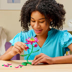 RoseArt Crystal Gem Creations Blooming Lotus Flower Kit, 75+ Pieces, Great for Adults, Tweens and Children Ages 8+