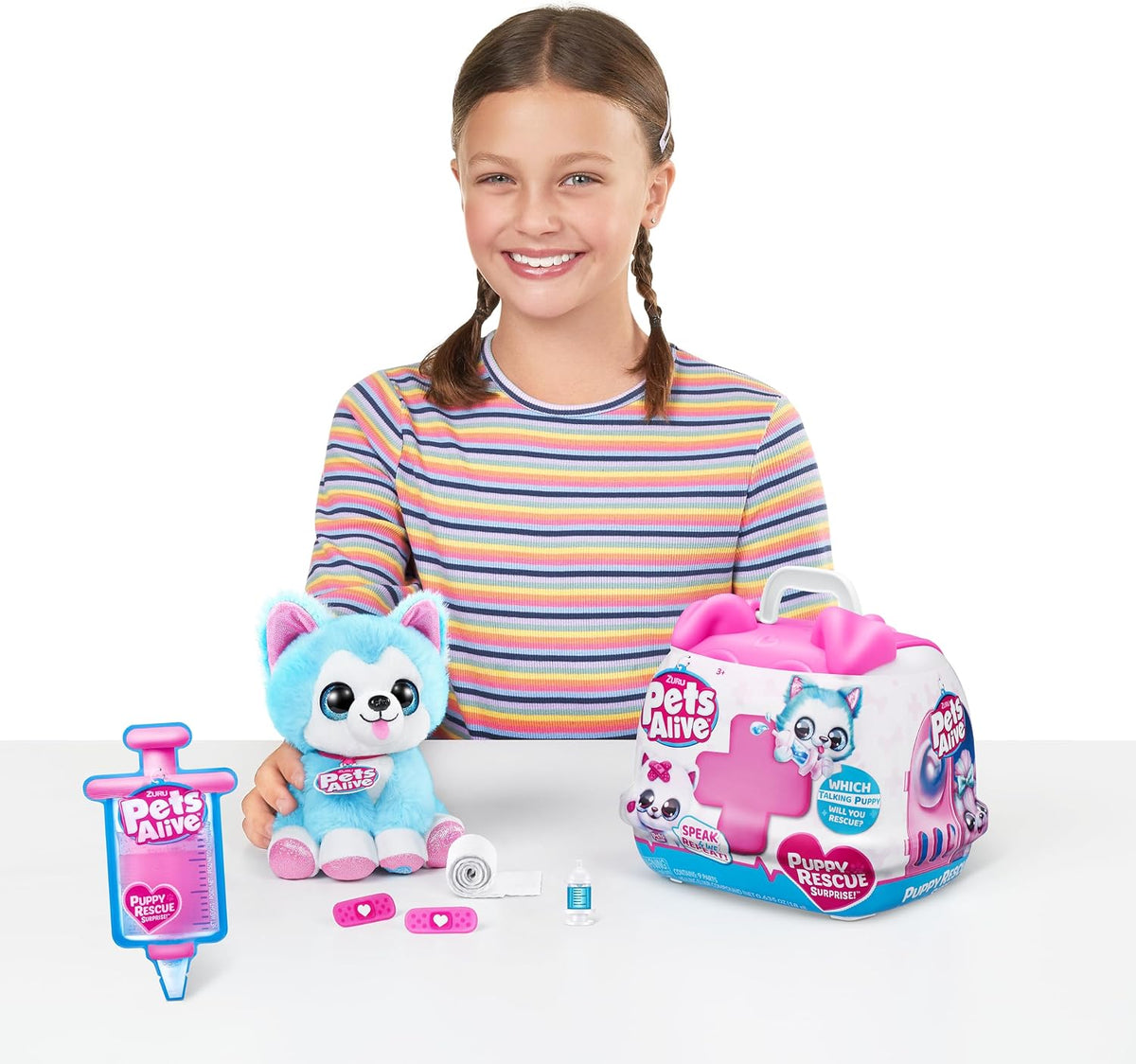 Pets Alive Pet Shop Surprise S3 Puppy Rescue (Yorkshire) by ZURU Surprise Puppy Plush