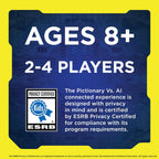 Mattel Games Pictionary Vs. AI Family Game for Game Nights with Kids, Adults & Families Using Artificial Intelligence