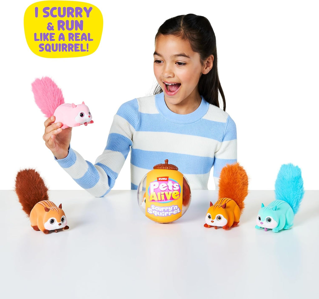 PETS ALIVE-SCURRY AND RUN-SERIES 1-SQUIRREL-CAPSULE
