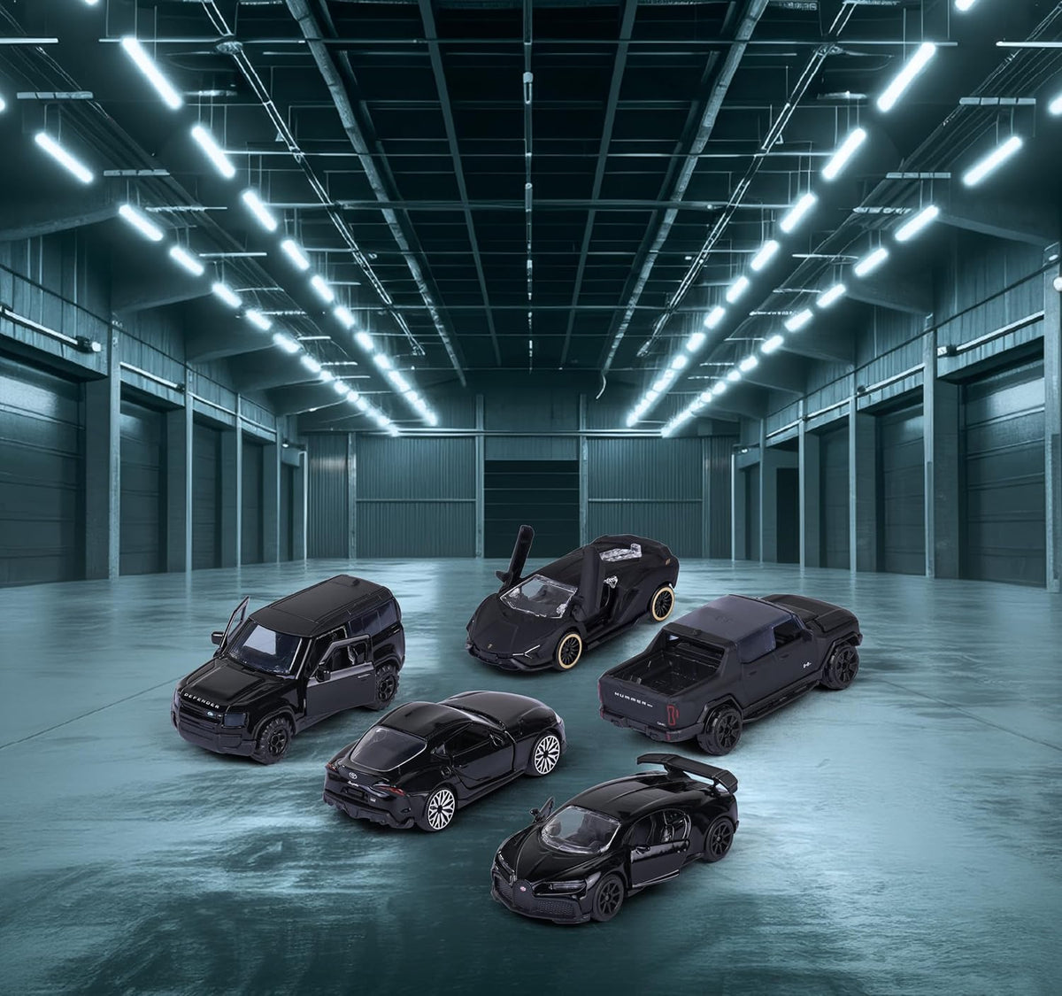 Majorette Car Set Black Edition (5 Cars)