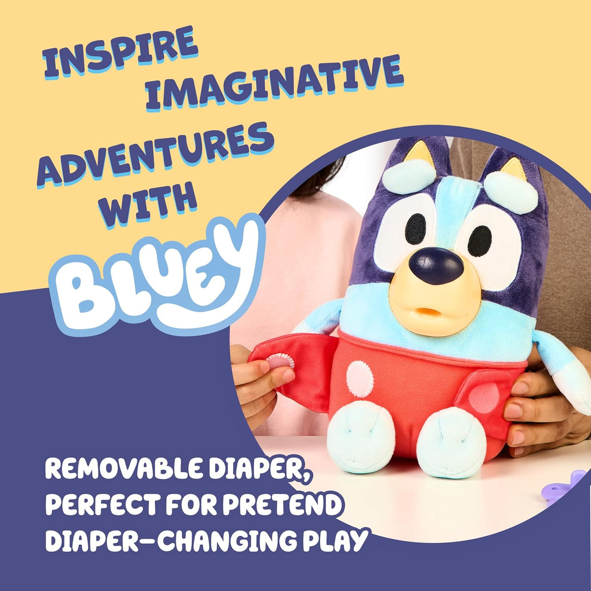 Bluey Baby verwöhnt und pflegt, füttert und beruhigt Baby, elektronisches Plüschtier 28