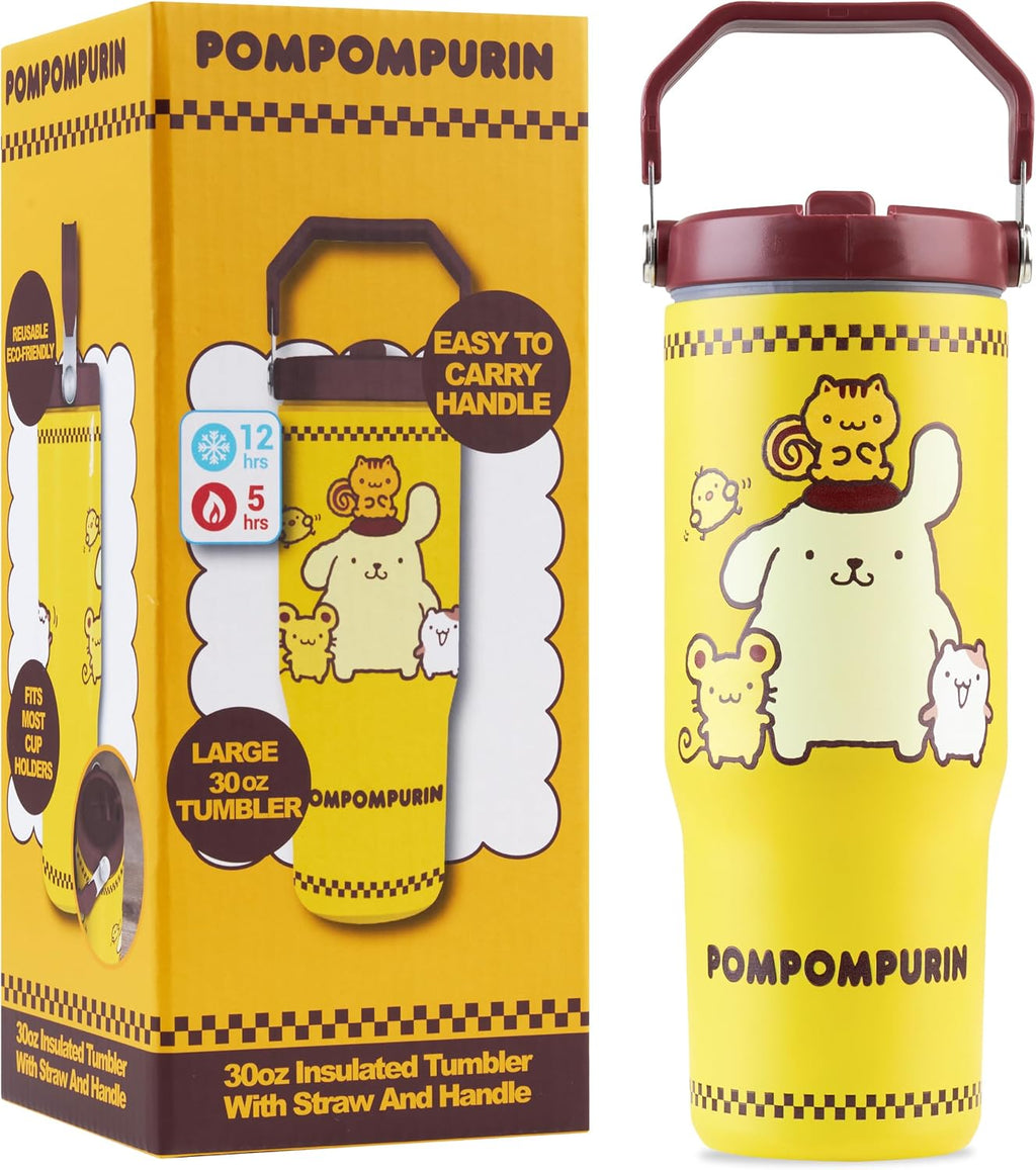 Trend Cinnamoroll Sanrio Insulated Tumbler 850ml, Stainless Steel Water Bottle with Straw