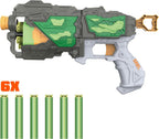 Hip Shot Ray Flame Power Dart Blaster for Kids, Includes 6