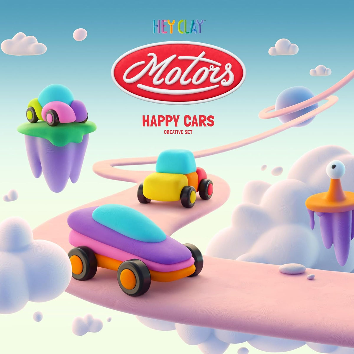 HEY CLAY - Happy Cars set 6 Cans
