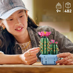 Lego 11509 Botanical Blooming Cactus Toy, Birthday Present, Blocks, Girls, Boys, Kids, 9 Years, 10 Years, 11 Years, Elementary School Students, Decorative Plants, Faux Green, Interior, Stylish