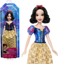 Mattel Disney Princess Snow White Doll in Sparkling Fashion with Removable Skirt, Hairband and Shoes, Posable & Collectible, Inspired by Movie