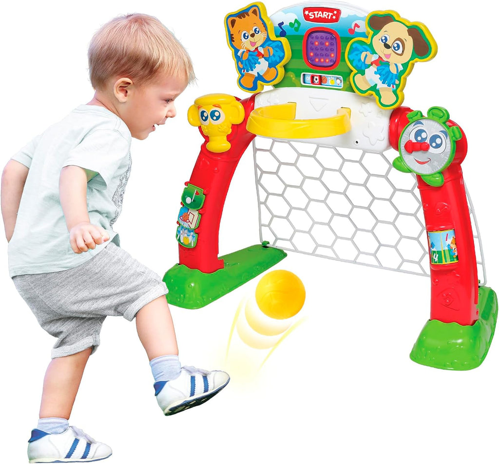 Winfun: 4-in-1 Sports Center - 4 Modes: Soccer, Basketball, Bowling, &amp; Golf, LED Screen, Transforming Interactive Toy, Toddlers &amp; Kids Ages 18mo+