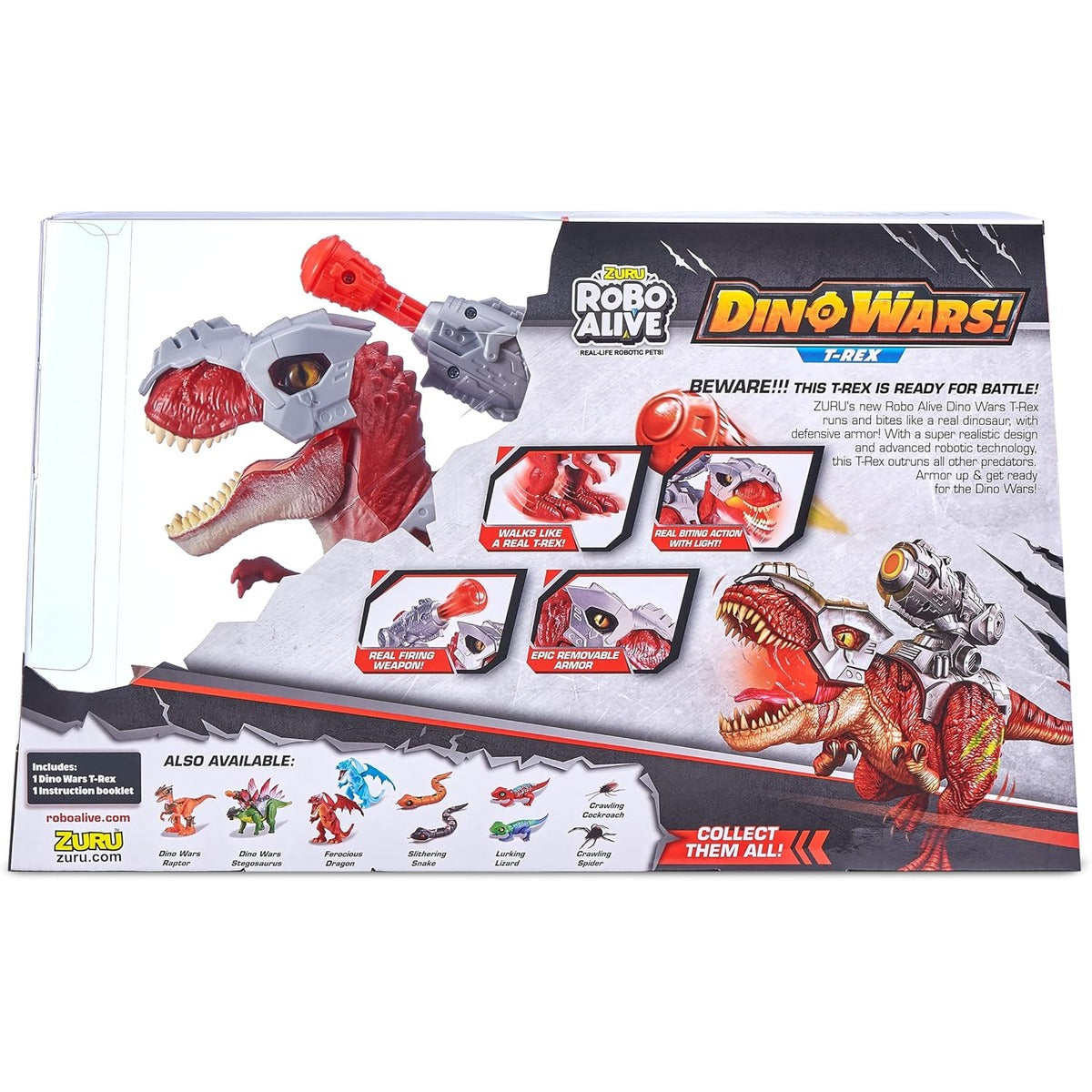 United Pacific Designs 7132: Zuru Robo Alive Dino Wars Series 1 T-Rex