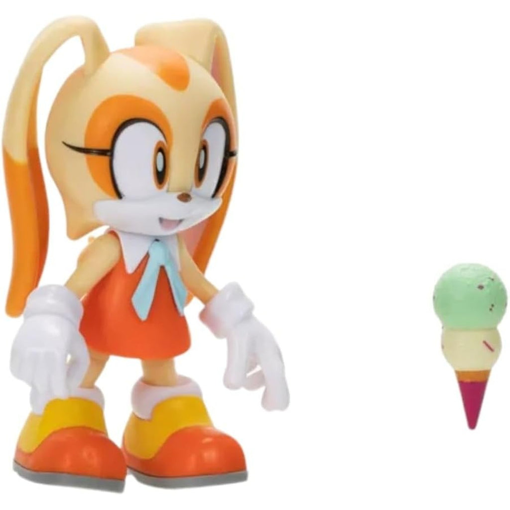Amazon.com: Sonic The Hedgehog Wave 13 Cream 4-Inch Mini Figure [with Ice Cream Cone] : Toys & Games