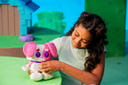 PIXEL HUGS Interactive Plush Puppy in Pink