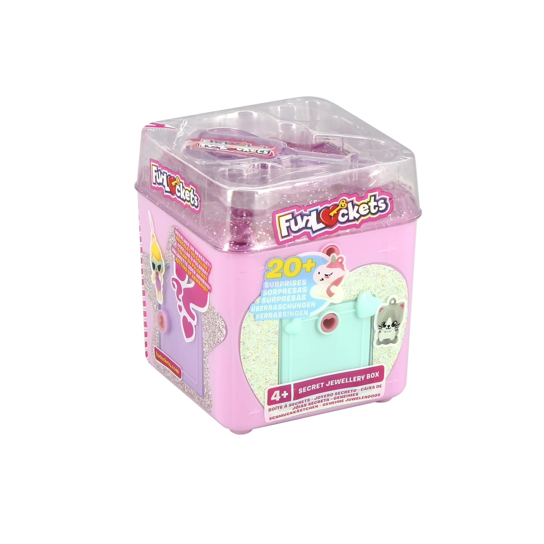 Taldec S19200 Funlockets Secret Box with 3D Charms (Random Model), 4 Years