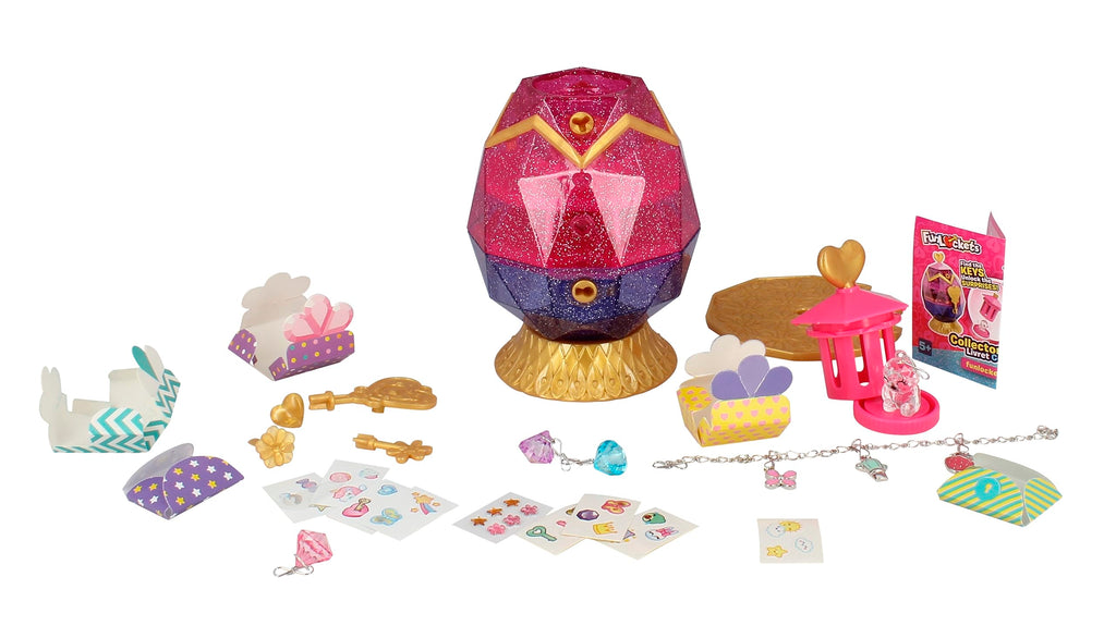 FUNLOCKETS -My Secret Jewellery Box, S21220FR1, Pink, Purple, Gold, Mini
