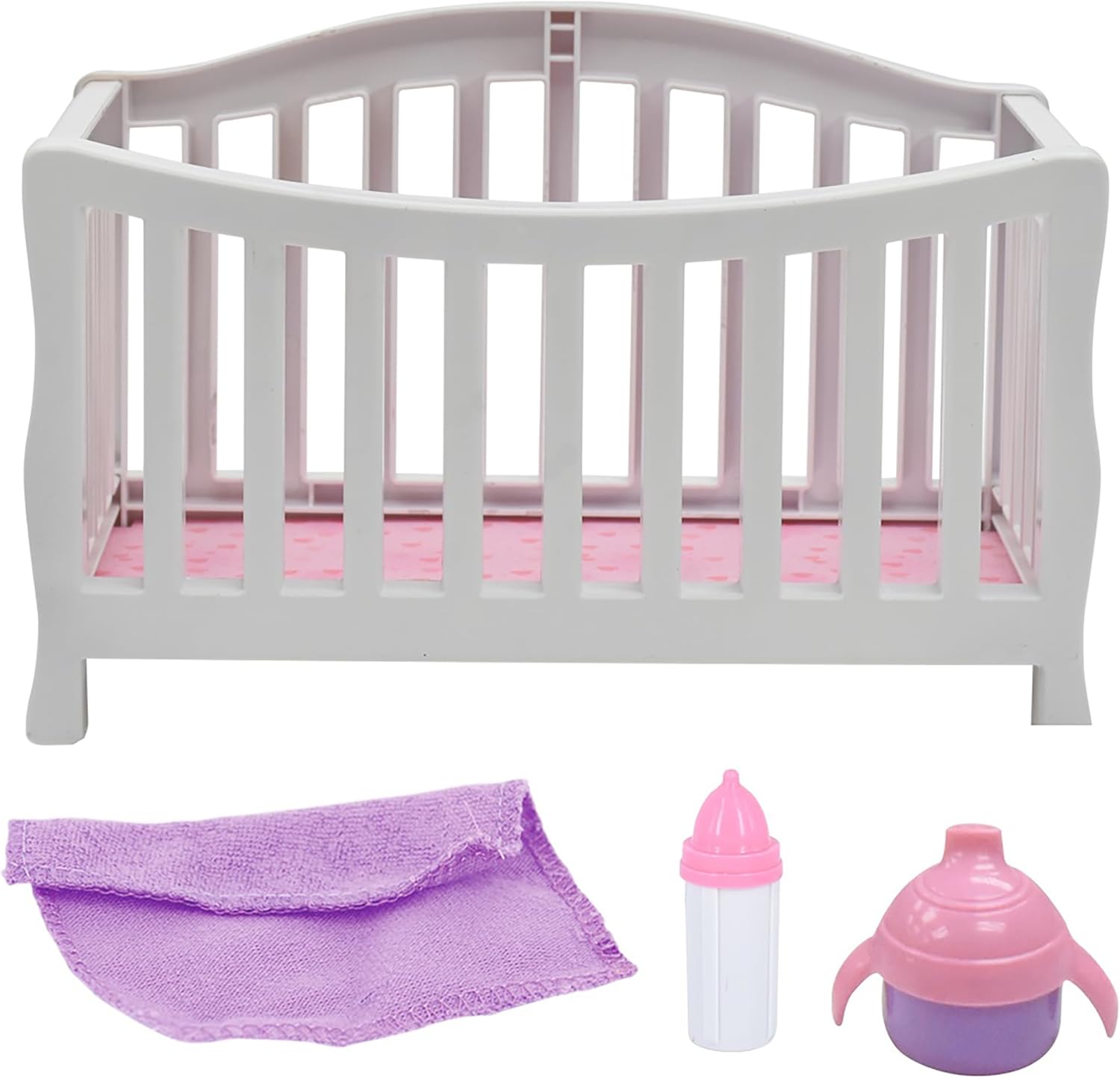 Baby Maziuna Magic Nursery: Doll In Crib - 8" Baby Doll Playset - New Adventures, Children's Pretend Play, Ages 2+